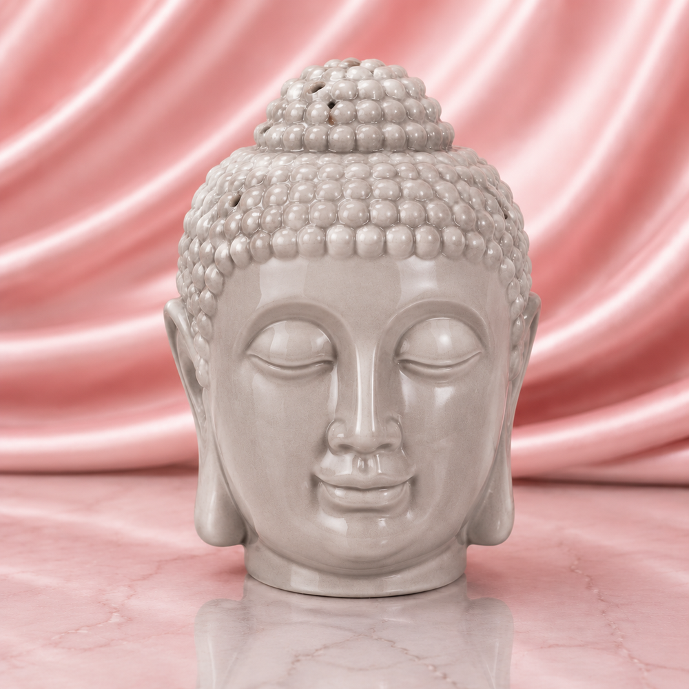 Wax Melt Burner - Grey Giant Buddha