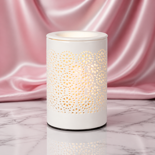 Wax Melt Burner - Electric Ceramic Circle Cut Out