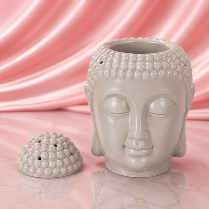 Wax Melt Burner - Grey Giant Buddha
