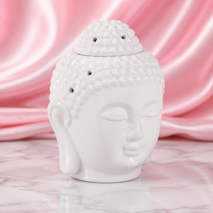 Wax Melt Burner - White Giant Buddha