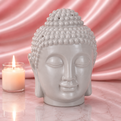 Wax Melt Burner - Grey Giant Buddha